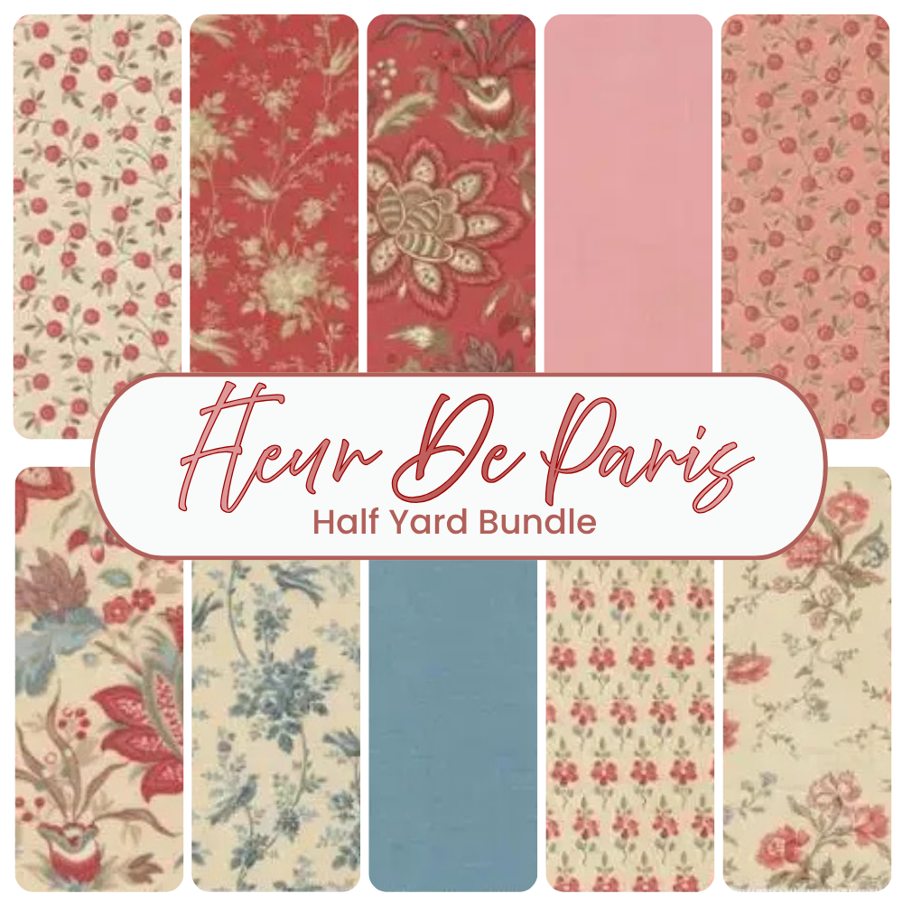 Fleur De Paris Half Yard Bundle - coordinating quilt fabric bundle