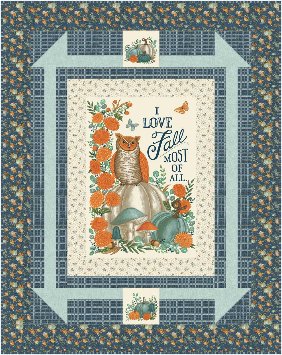 I Love Fall Most of All Quilt Kit