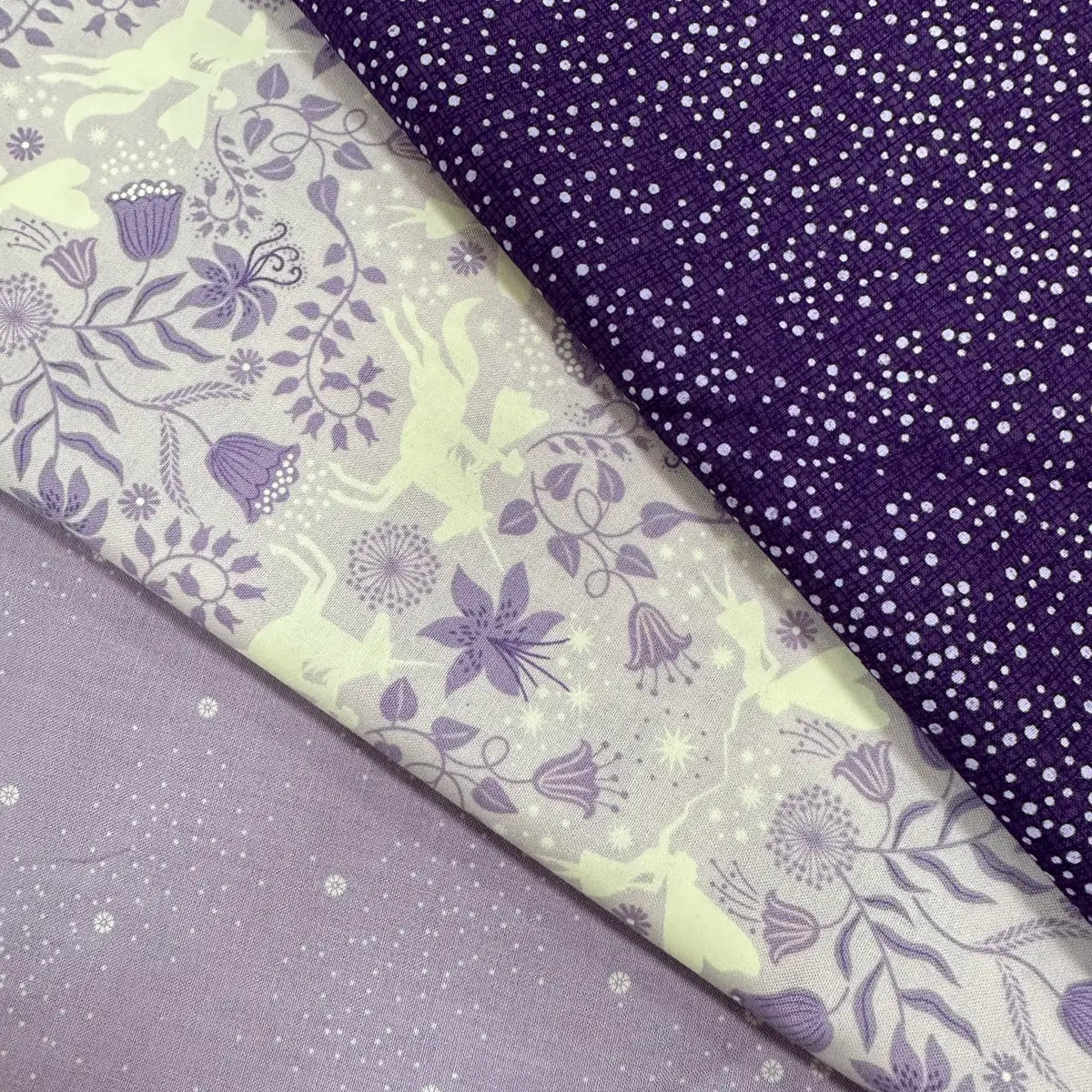 Glow Fairies Lilac 3 Yard Quilt Top Bundle