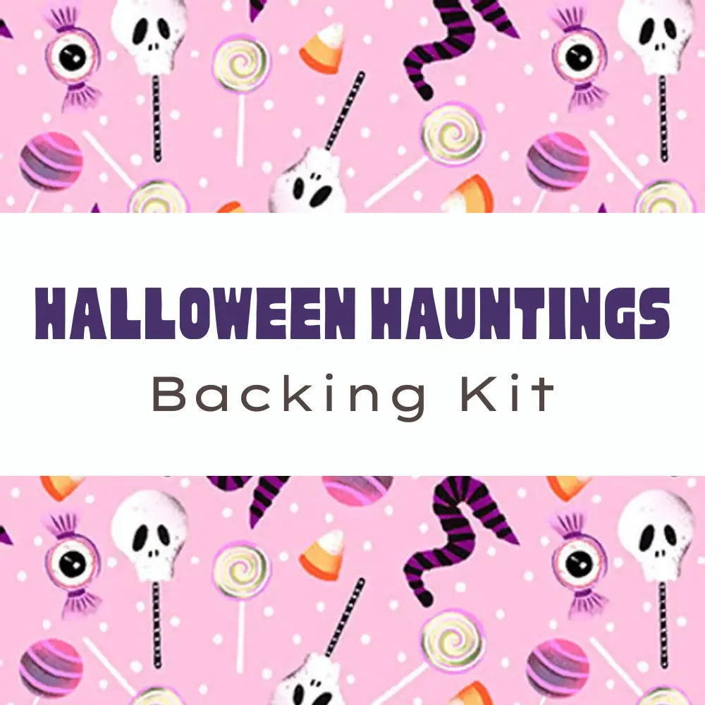 Halloween Hauntings Backing Kit Pink Halloween Candy