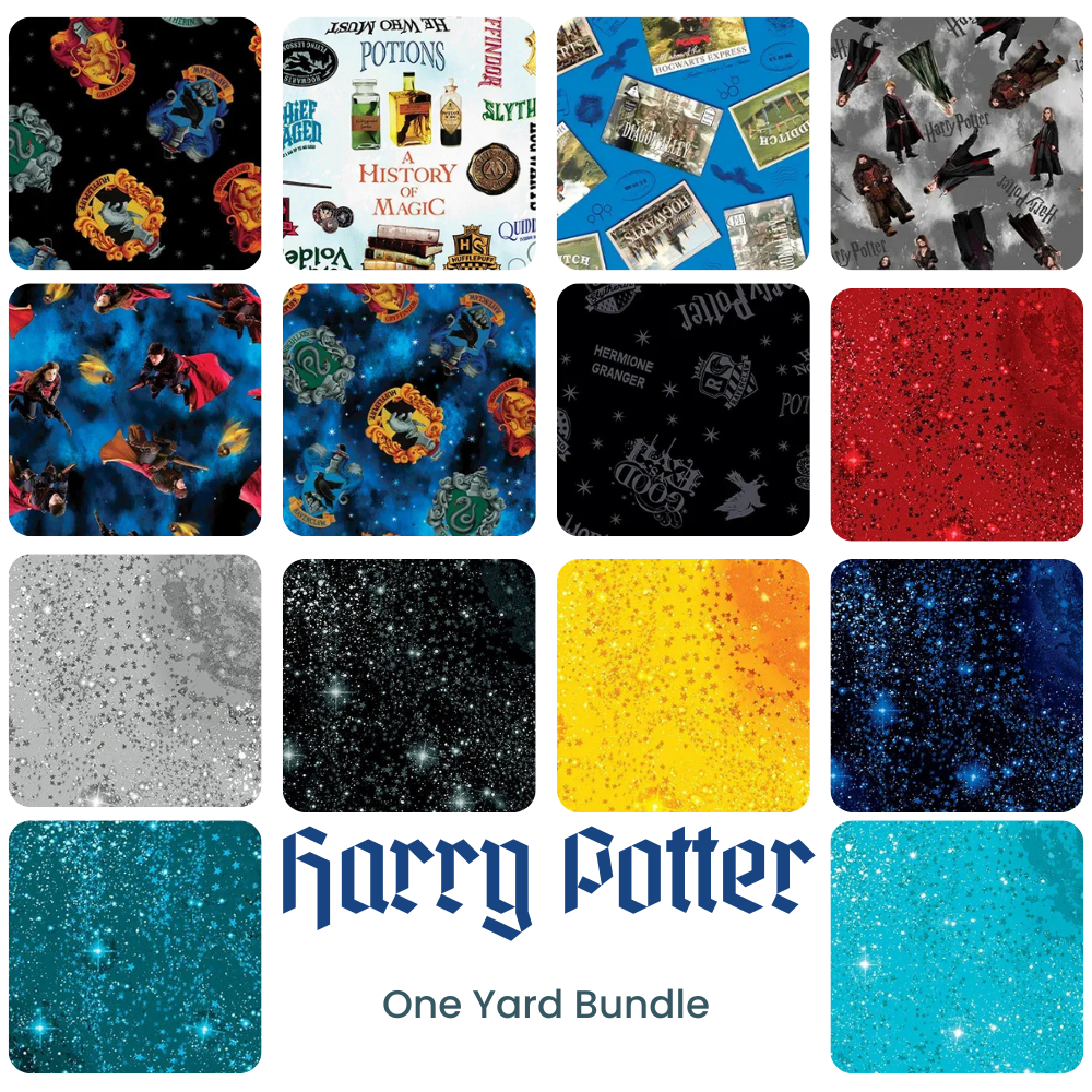 Harry Potter One Yard Bundle - coordinating quilt fabric bundle