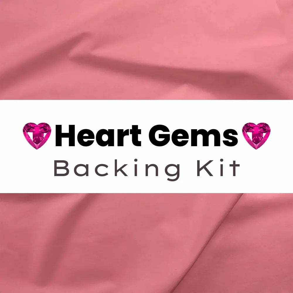 Heart Gems Backing Kit Petunia