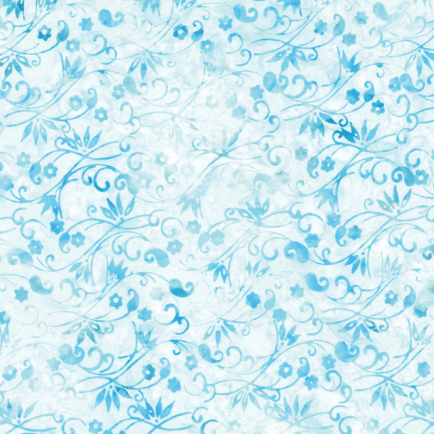 Expressions Batiks Chalk & Charcoal Adriatic Mist Fabric Yardage