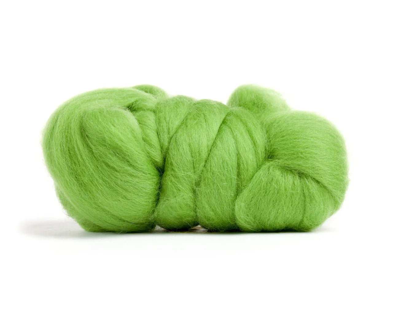 Merino Wool Top Roving Kiwi Green