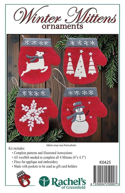 Winter Mittens Ornaments
