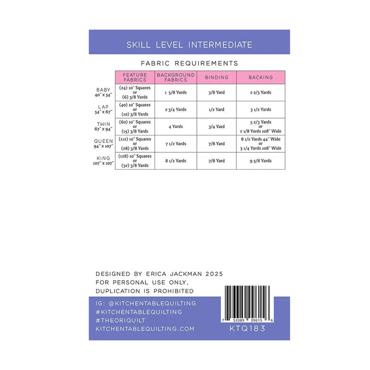 The Ori Quilt Pattern