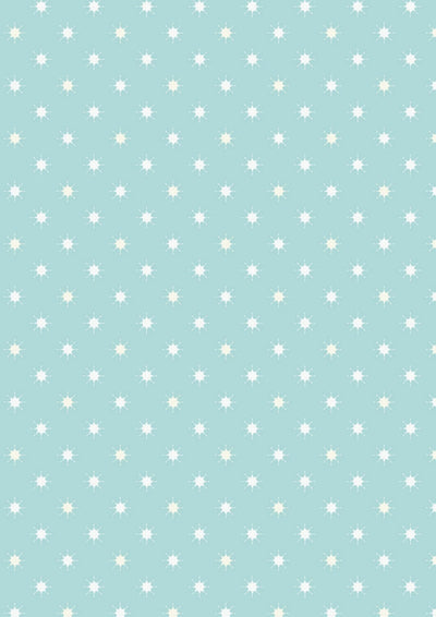 Where the Sky Dances Icy Blue Little Stars Fabric Yardage