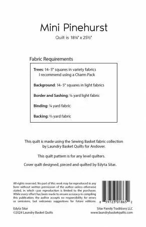 Mini Pinehurst Quilt Pattern