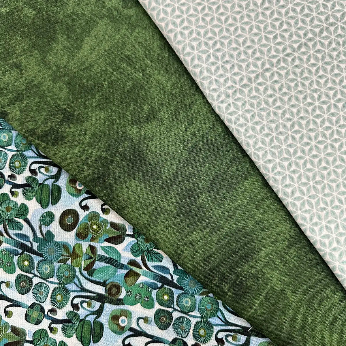 L'Heure Bleue Baby Blue Belle 3 Yard Quilt Top Bundle