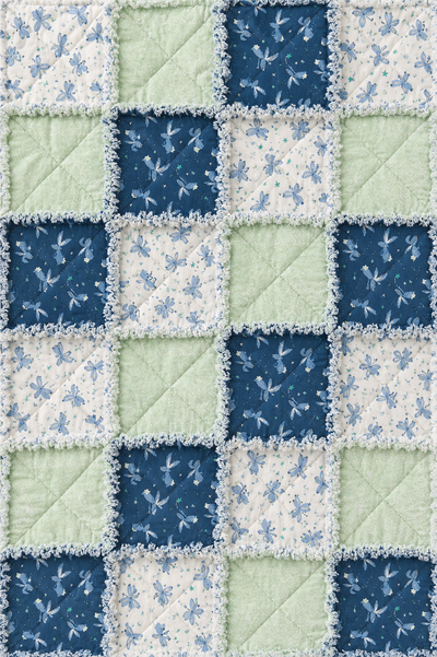 Lullaby Bunnies Rag Quilt Kit