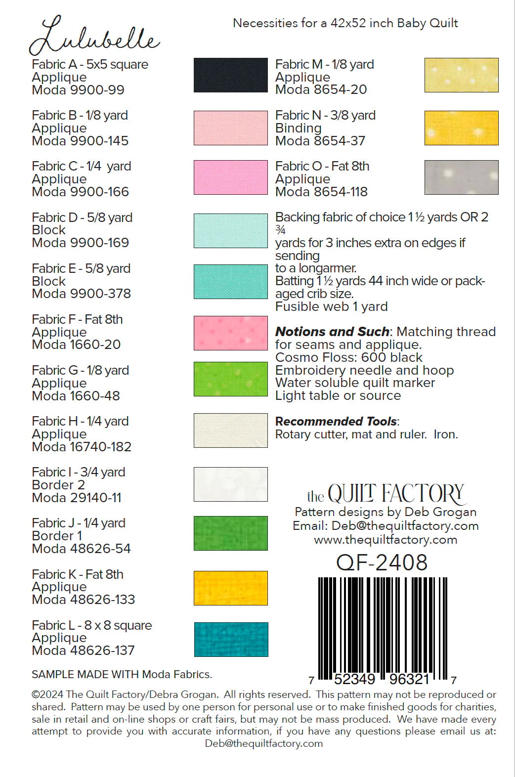 Lulubelle Quilt Pattern