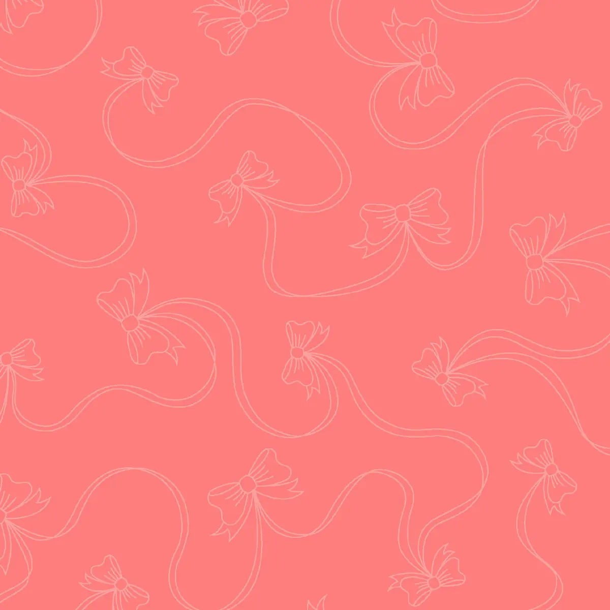 Star Spangled Beauty Pink Bows Fabric Yardage