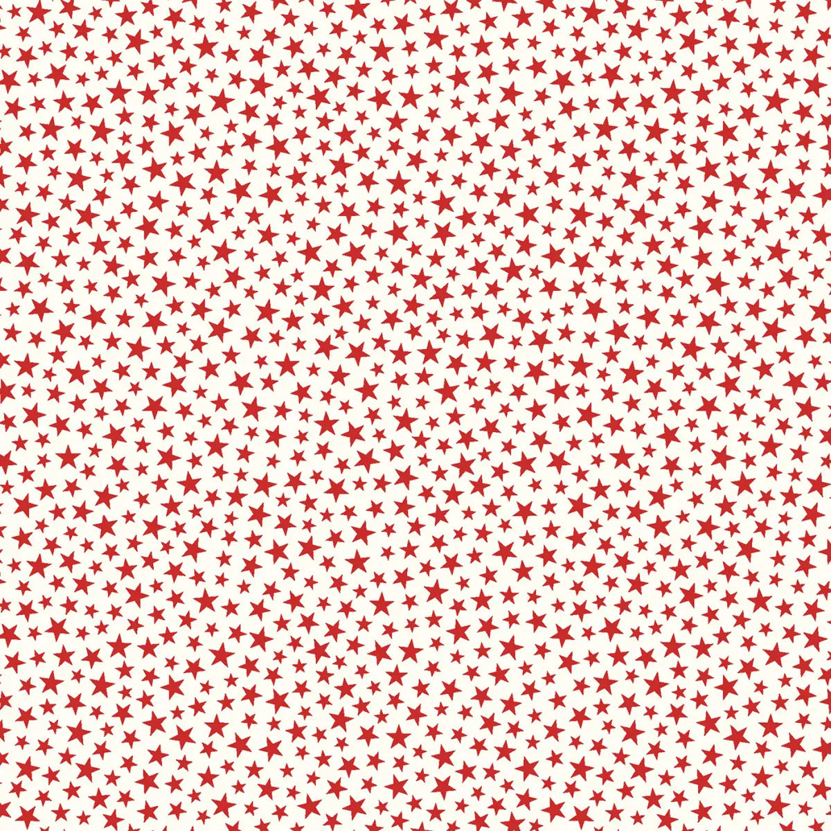 Star Spangled Beauty Red Sparkle Stars Fabric Yardage