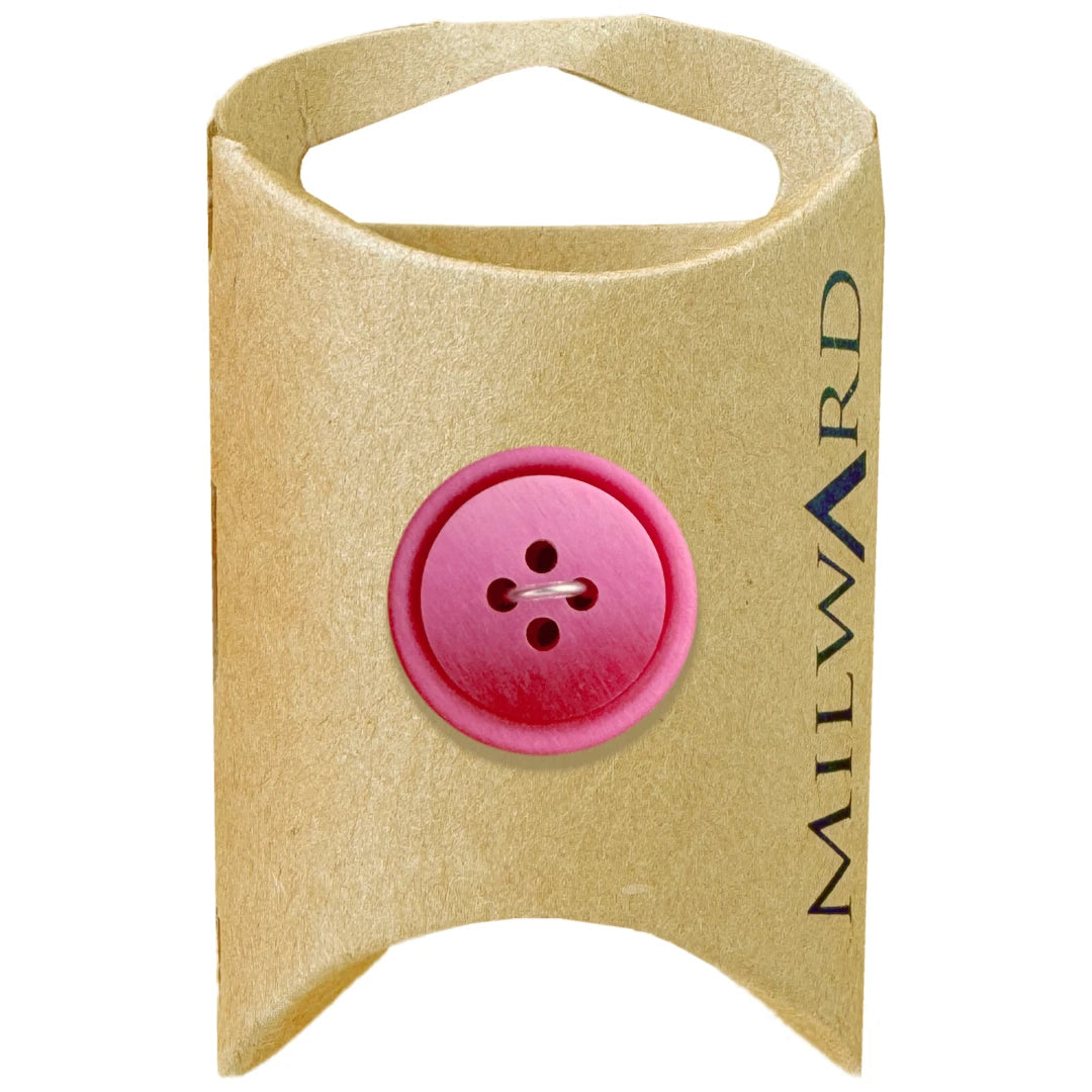 Milward Green Carded Fuchsia 20mm (32L) Polyester 4-Hole Ombre Button