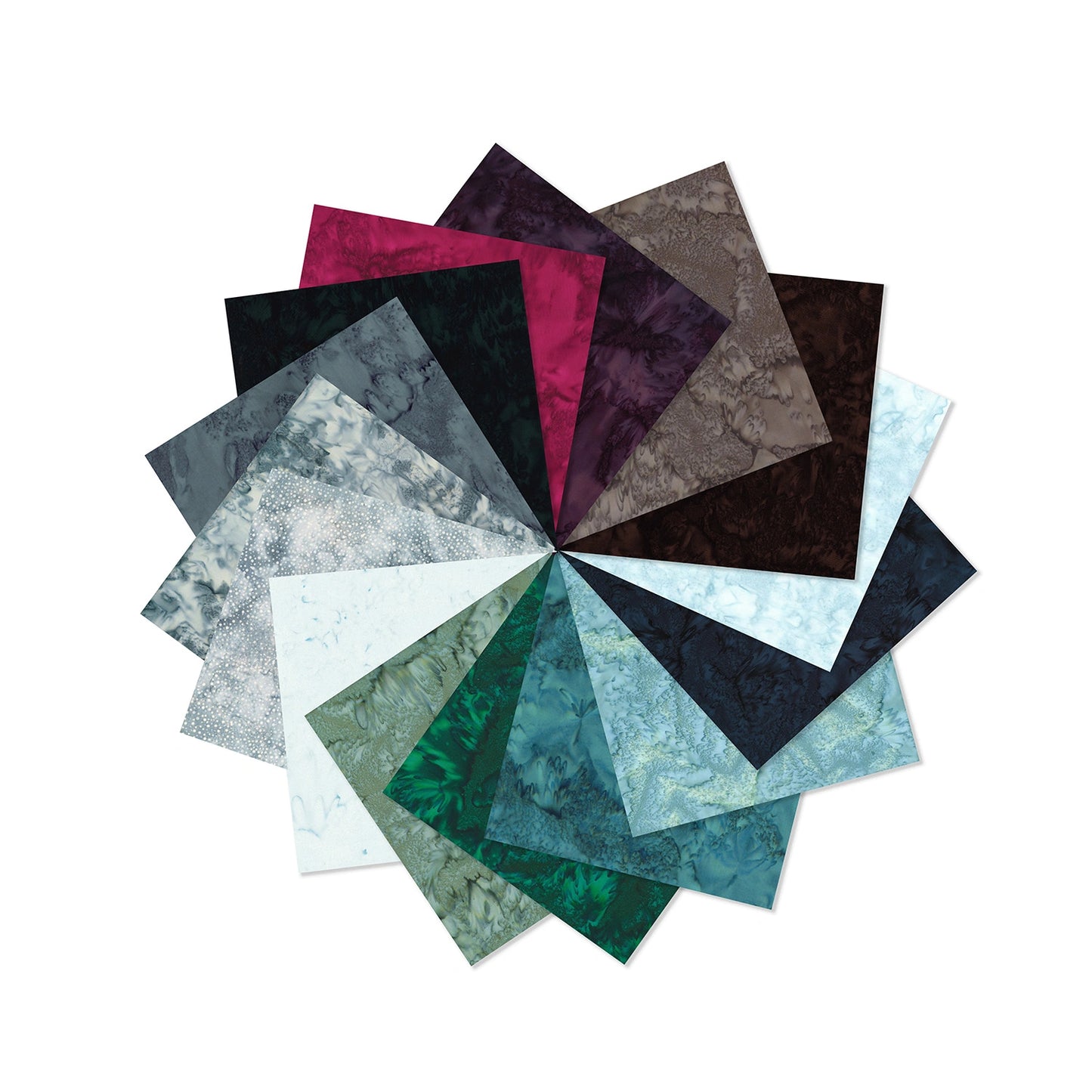 Bali Batiks Cranberry Fat Quarter Bundle - fat quarter quilt fabric cut