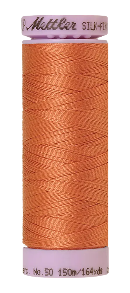Mettler Cotton Silk Finish 50wt 150m Melon