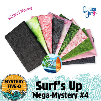 Mystery Five-0 Mega Mystery Surfs Up Wicked Waves Fabric Bundle
