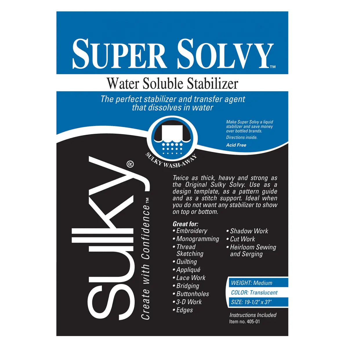 Super Solvy Water Soluble Stabilizer
