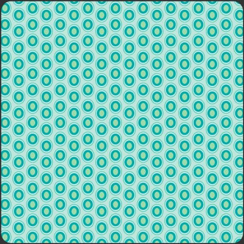 Oval Elements Peacock Fabric Yardage