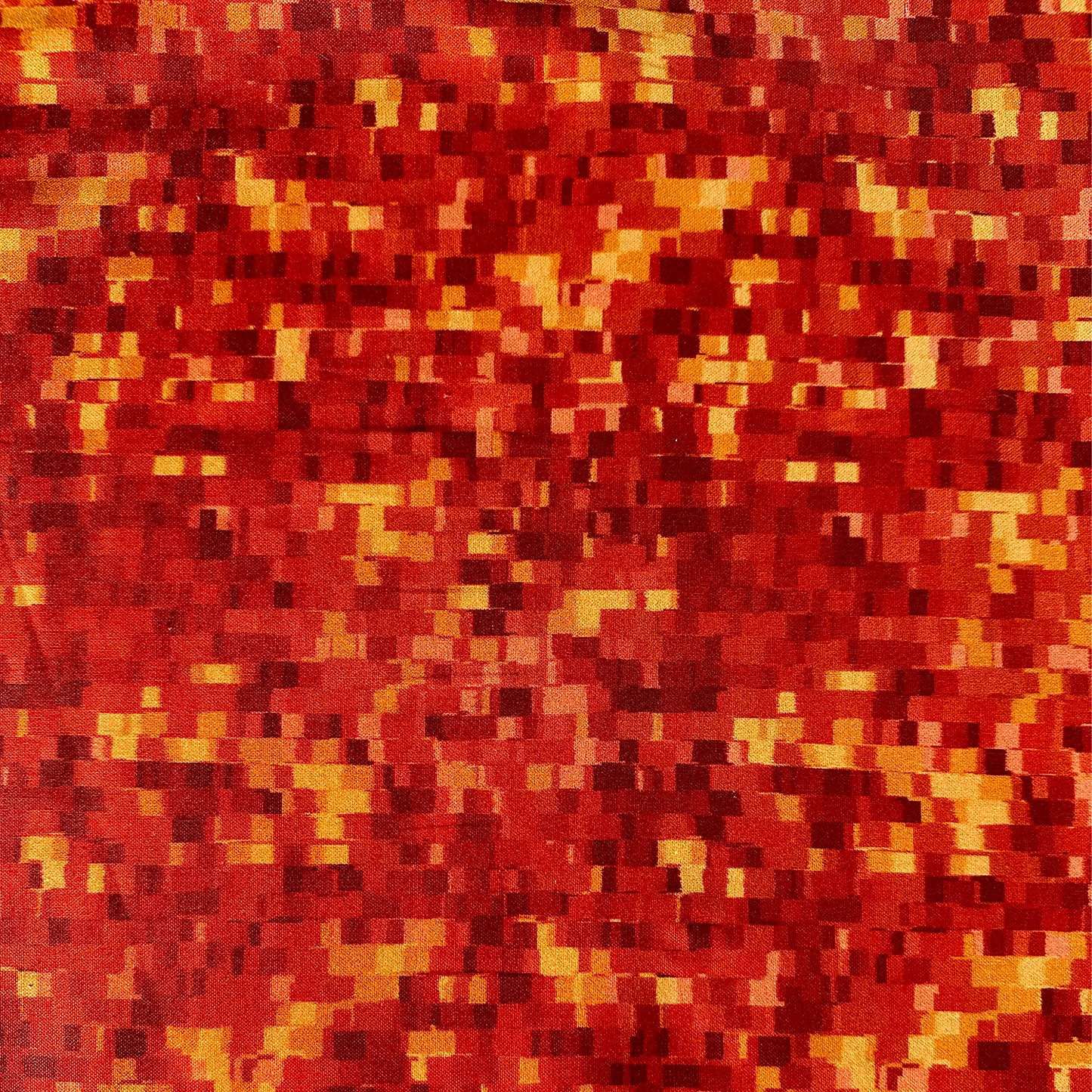 Ombre Squares Paprika Fabric Yardage