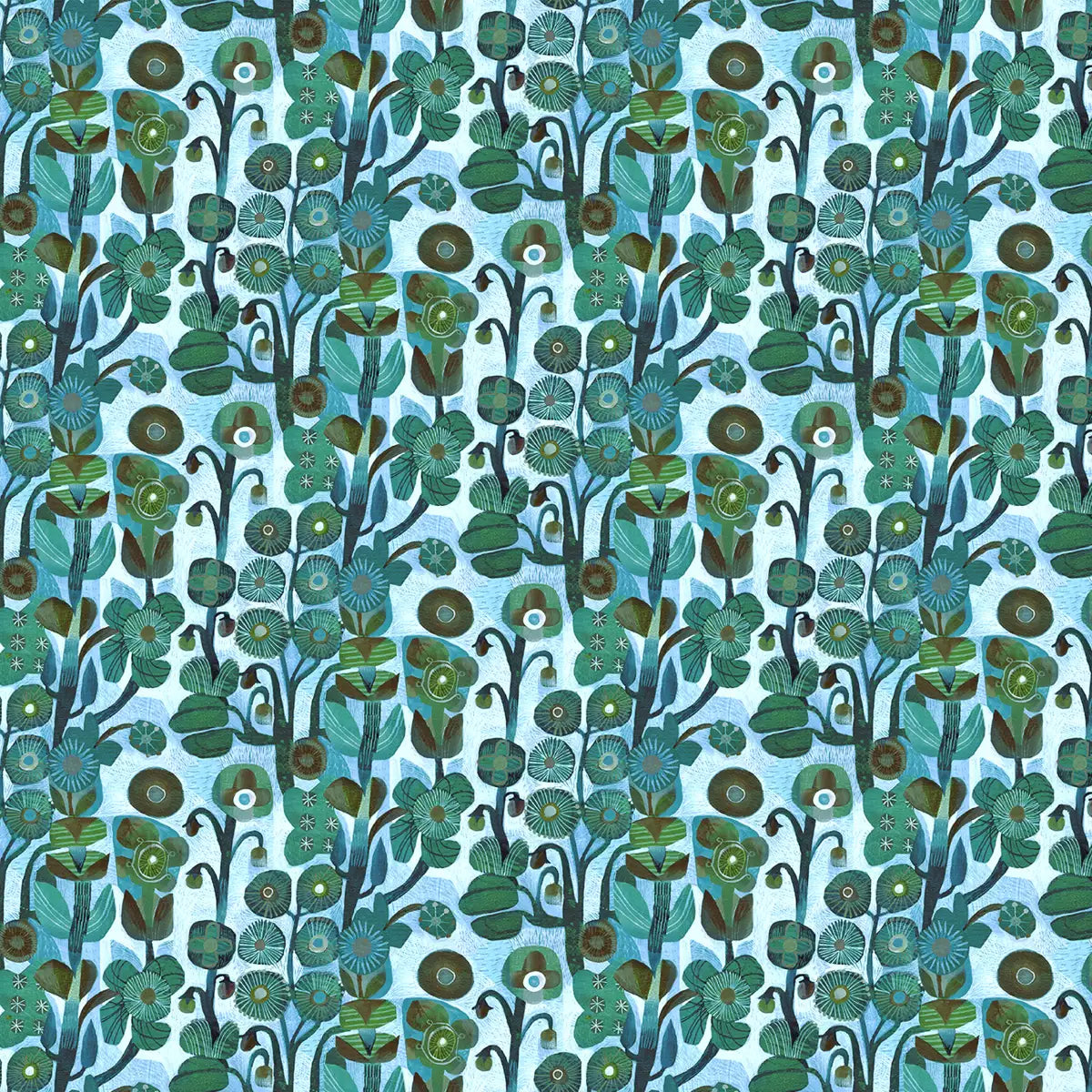 L'Heure Bleue Baby Blue Belle Fabric Yardage