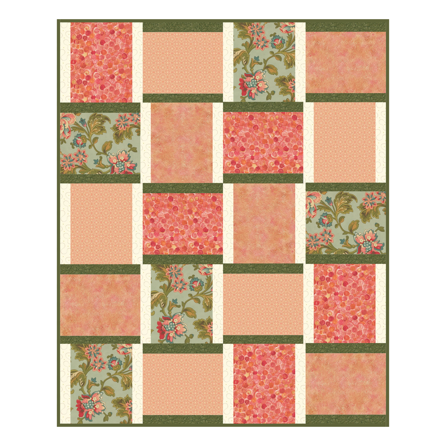 Peach Grove Quilt Kit