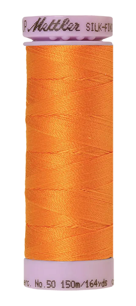 Mettler Cotton Silk Finish 50wt 150m Pumpkin