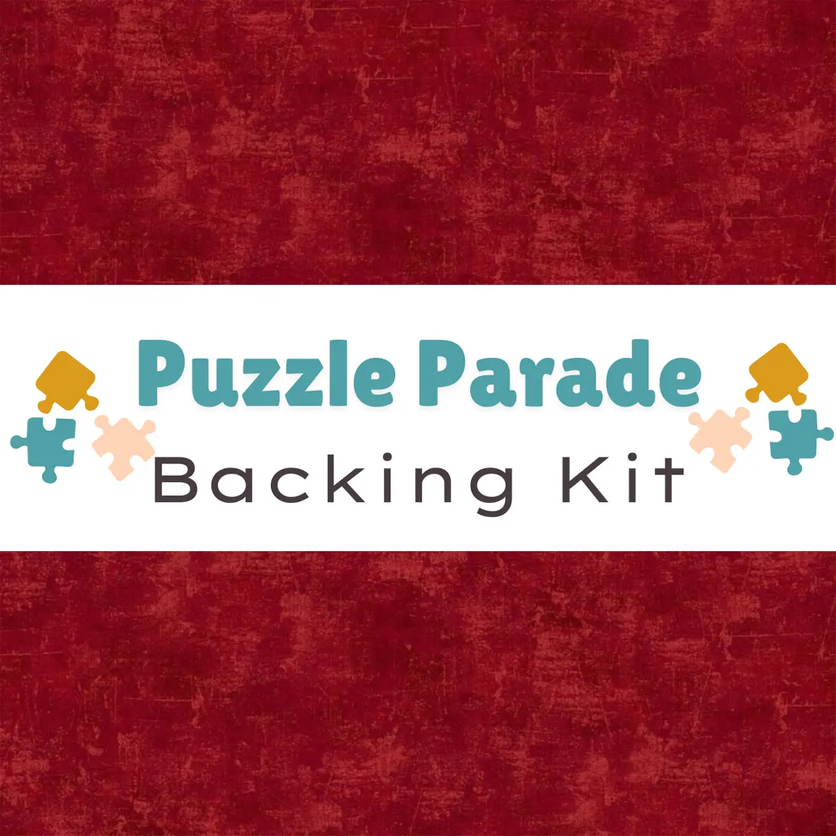 Puzzle Parade Backing Kit Canvas Merlot