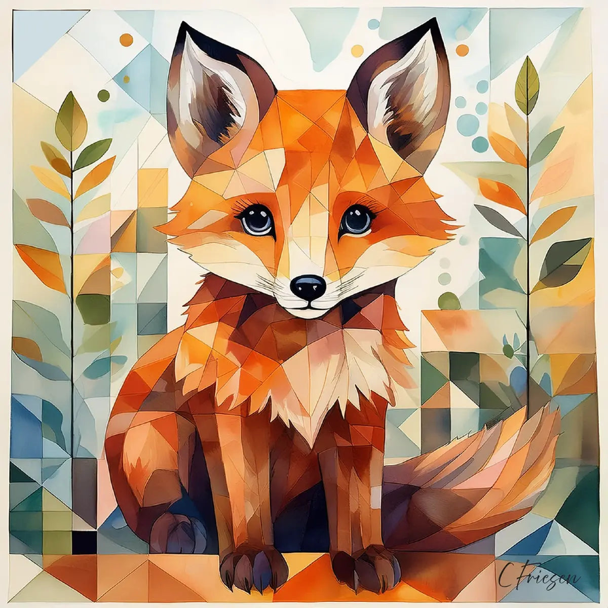 Baby Fox Greeting Card