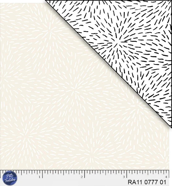 Ramblings White on Cream Sparkler Fabric Yardage