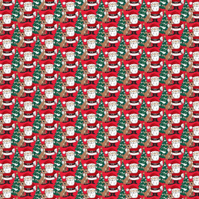 Rudolph the Red-Nosed Reindeer Red Santa Fabric Yardage