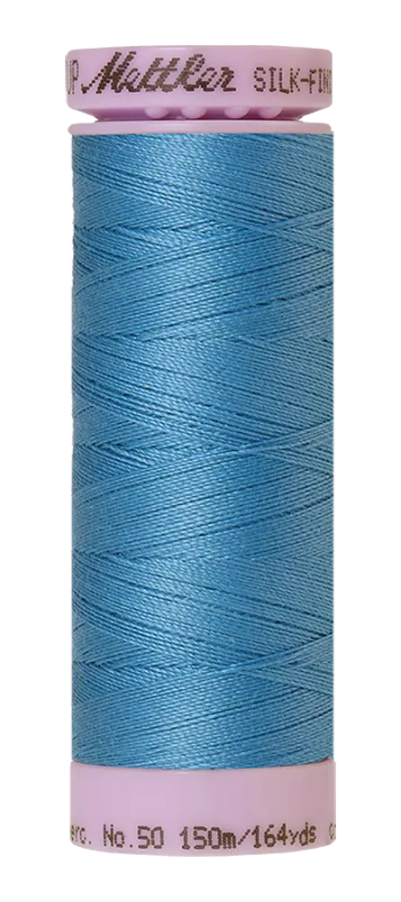 Mettler Cotton Silk Finish 50wt 150m Reef Blue