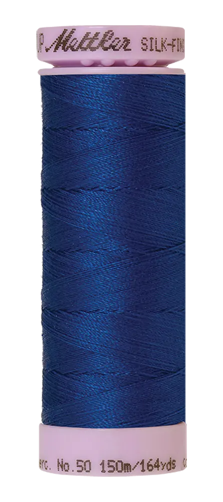 Mettler Cotton Silk Finish 50wt 150m Royal Navy