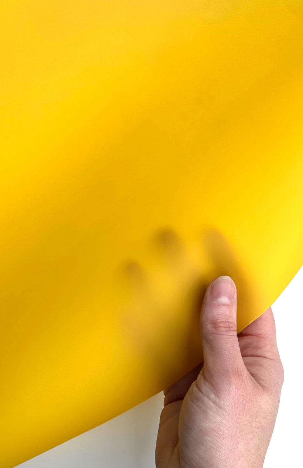 Yellow Jelly Vinyl 18" x 53" - clear vinyl for auditioning quilt designs