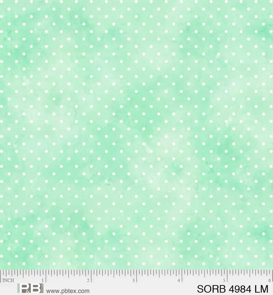 Sorbet Light Mint Swiss Dots Fabric Yardage