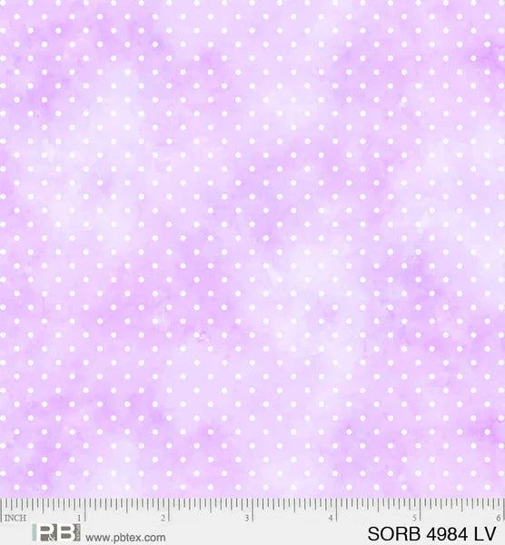 Sorbet Light Violet Swiss Dots Fabric Yardage