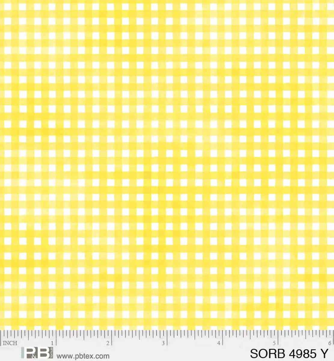 Sorbet Yellow Plaid Fabric Yardage