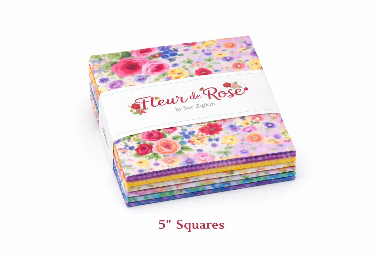Fleur de Rose 5" Squares - quilting supply from Quilted Joy