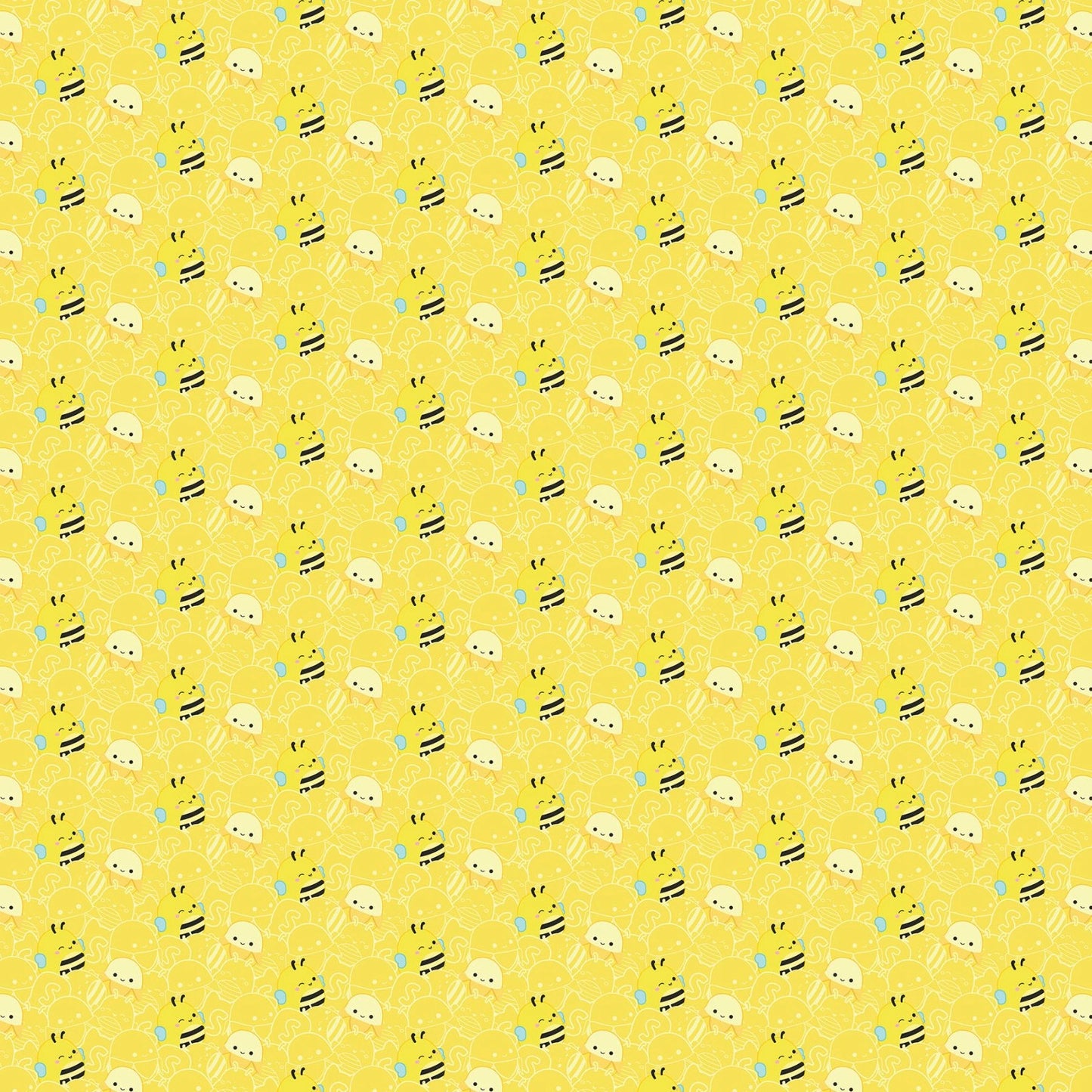 Squishmallows Bee Yellow Fabric Yardage
