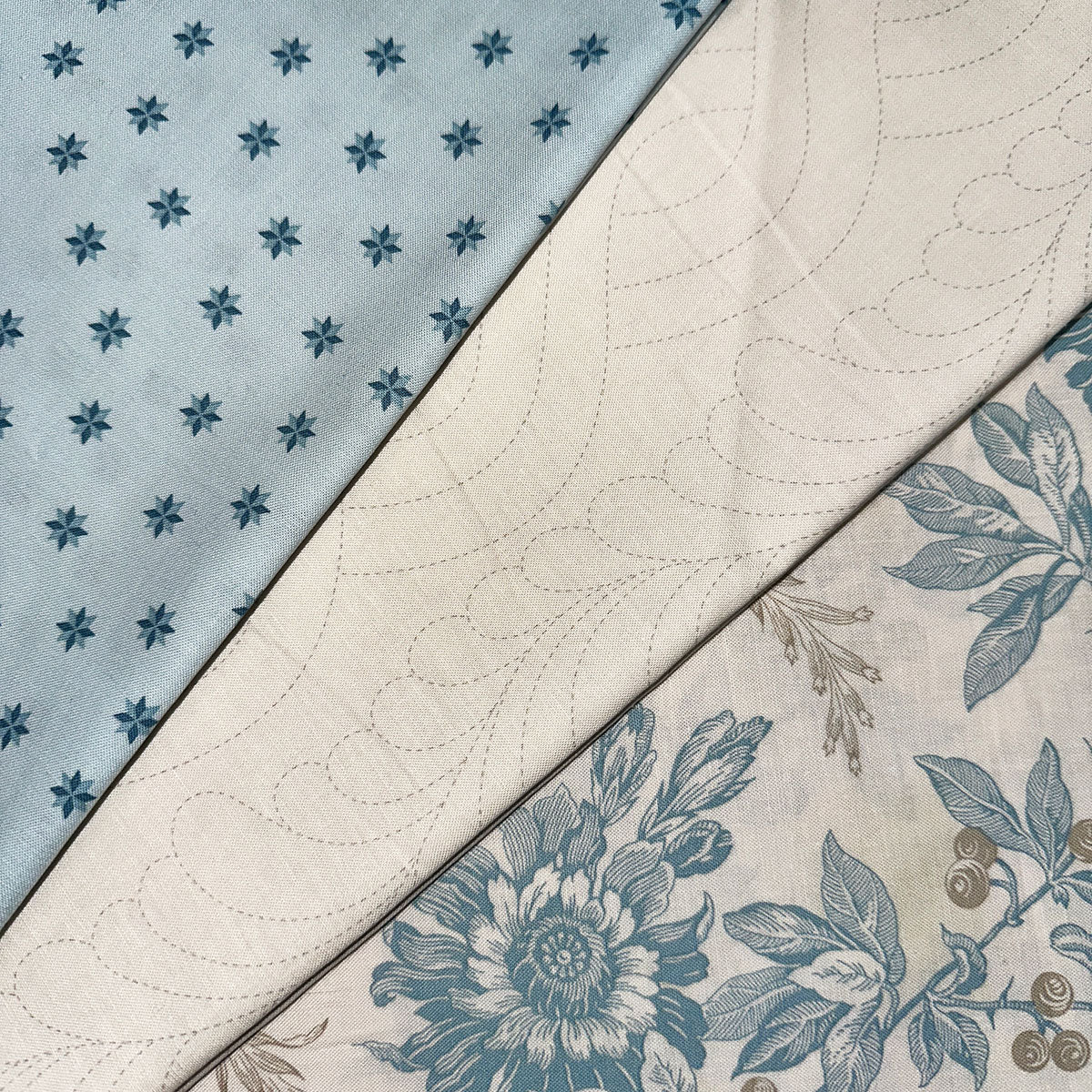 Sewing Bird Wheat Embroidery 3 Yard Quilt Top Bundle