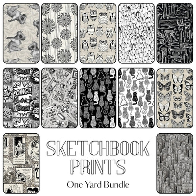 Sketchbook Prints One Yard Bundle