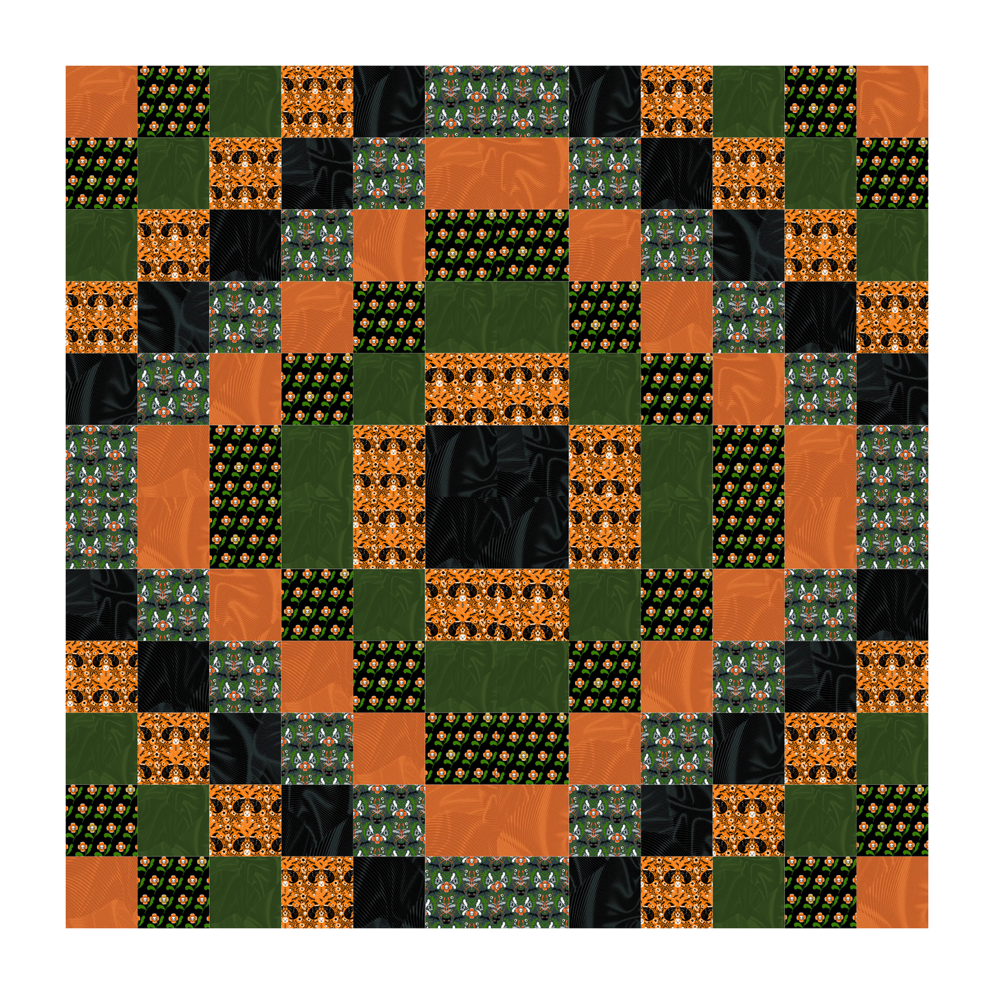 Skullflower Garden Quilt Kit
