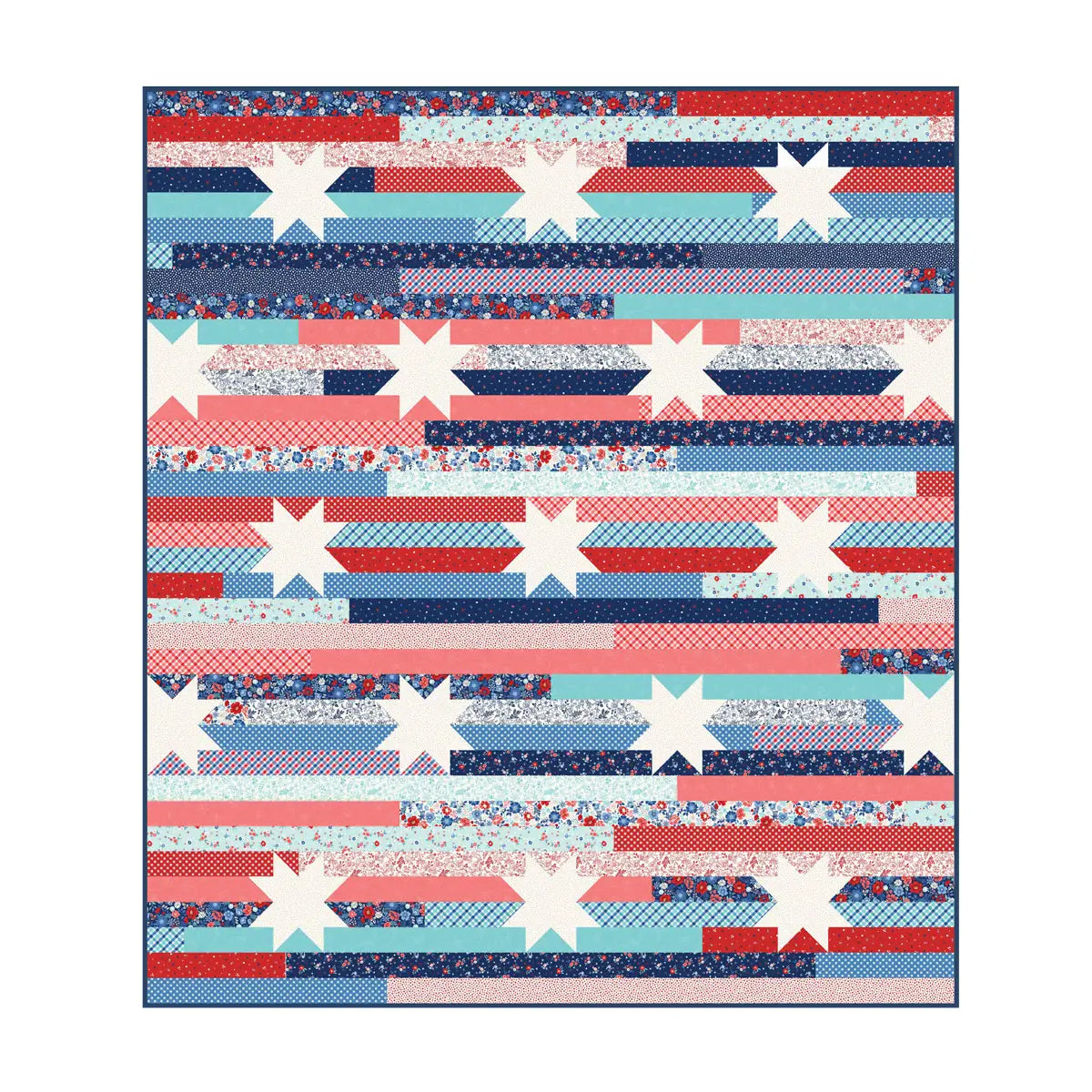 Strippy Stars Quilt Kit