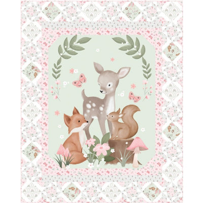 Sweet Woodland Friends Quilt Kit