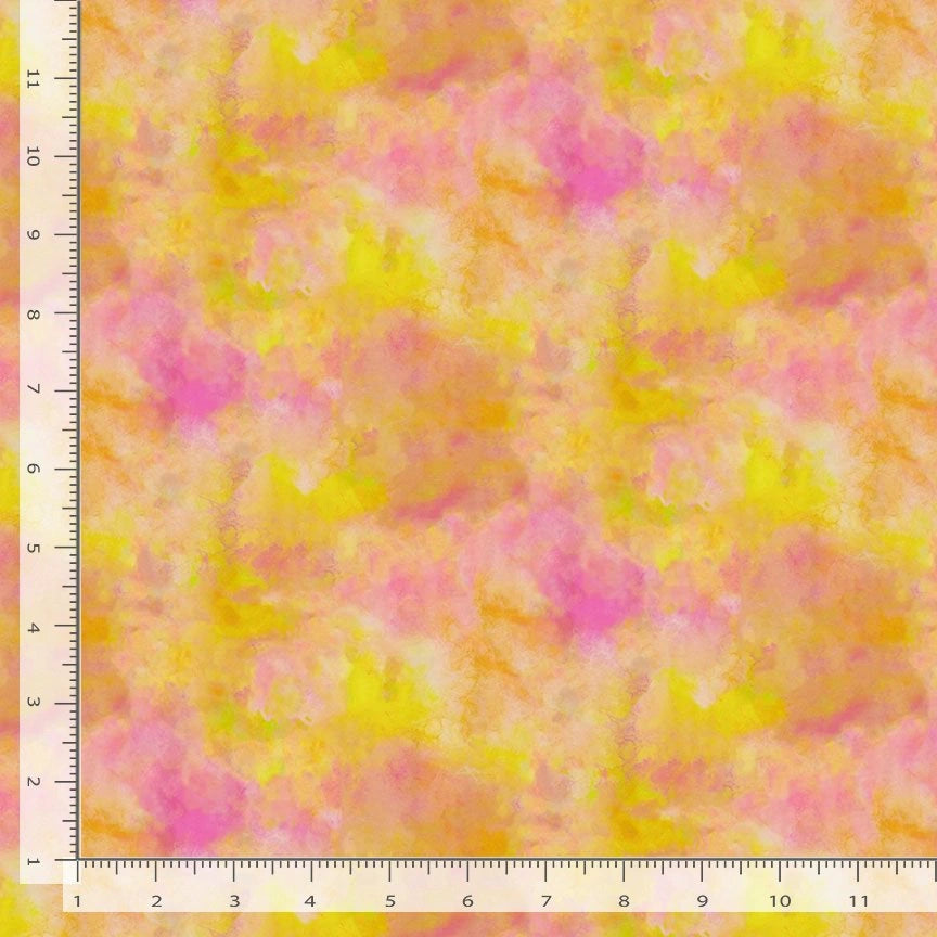 Wild Beauty Orange Gelato Texture Fabric Yardage