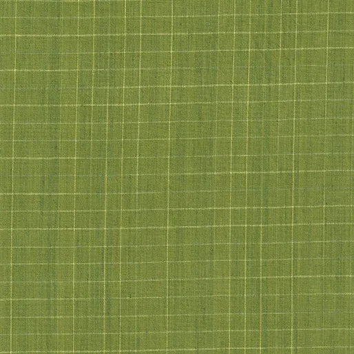 Premium Yarn Dyes Linear Plaid Green Fabric Yardage