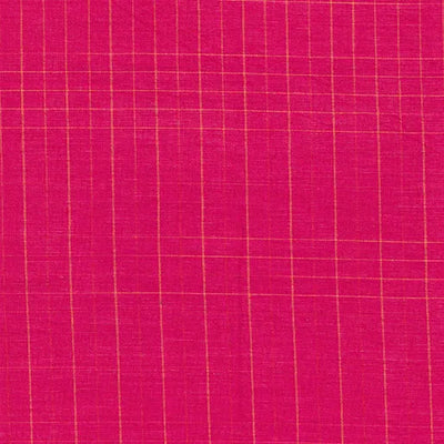 Premium Yarn Dyes Linear Plaid Magenta Fabric Yardage