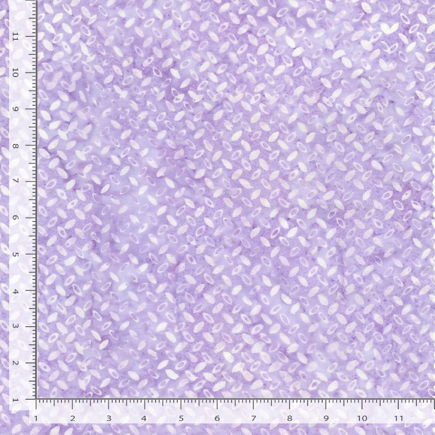 Tonga Teal Ethnic Patterns Batik Fabric Yardage features a subtle textured look with ethnic-inspired designs. Vertical and horizontal rulers along the edges measure up to 12 inches, showing the scale of this cotton quilt fabric.