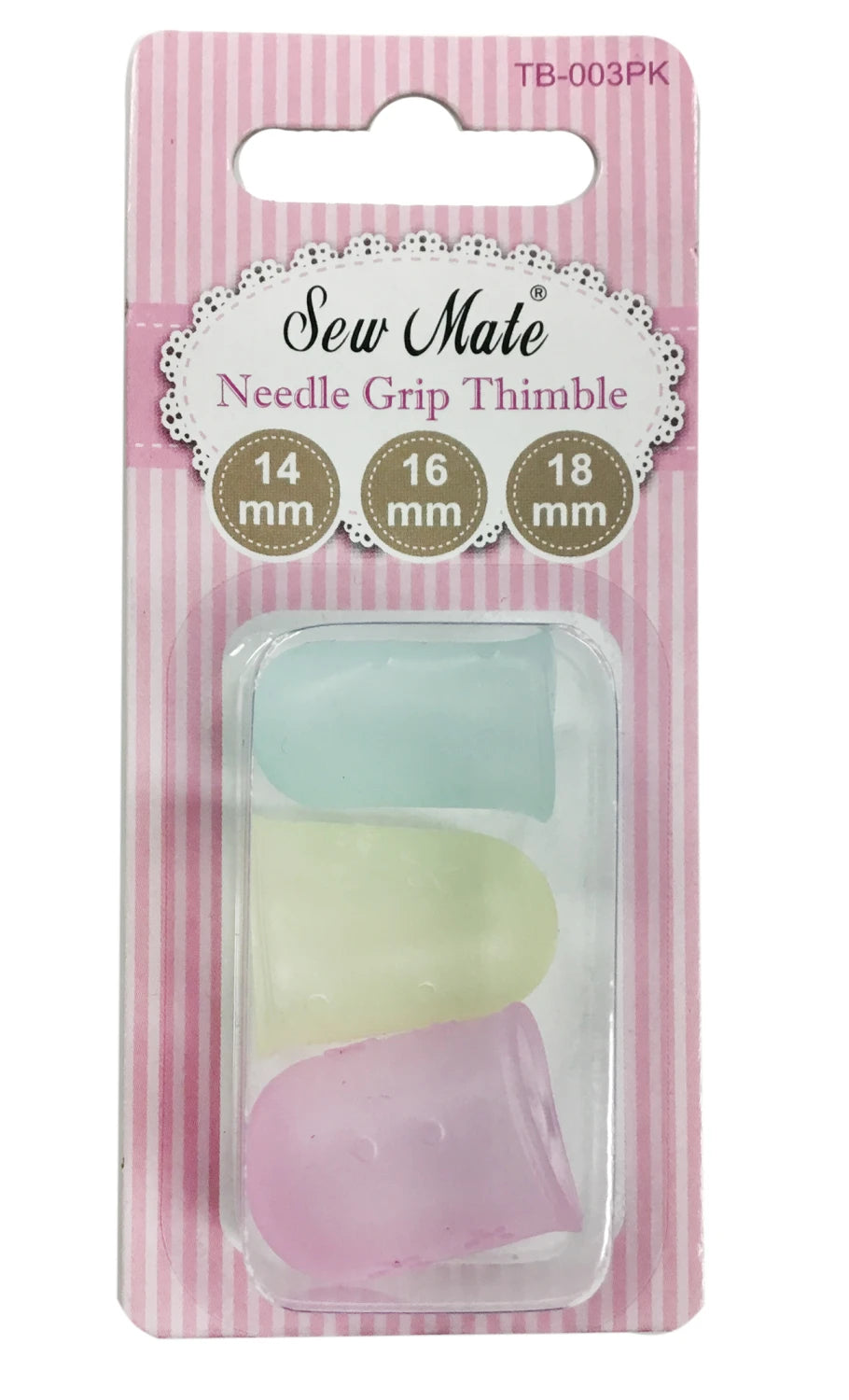 Sew Mate Needle Grip Thimbles 3 pack