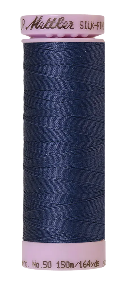Mettler Cotton Silk Finish 50wt 150m True Navy